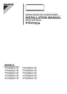 FTXS35-50K,ATXS35-50K_3PEN363588-2G_Installation manual_English download
